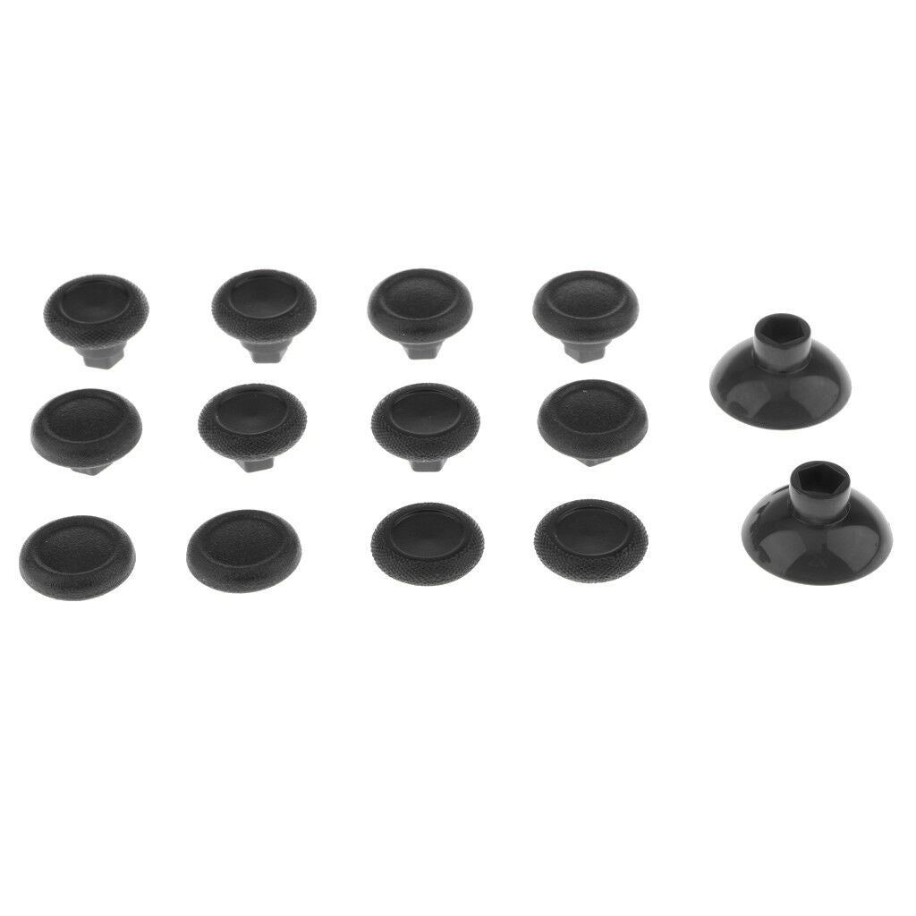 14 in 1 Thumbstick Thumb Stick Replacement for PS4     Controller Black
