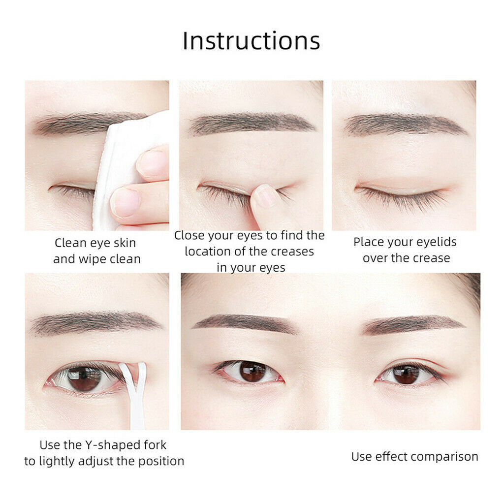 240Pcs Waterproof Invisible Lace Double Eyelid Strips Instant Eye Lift Tapes