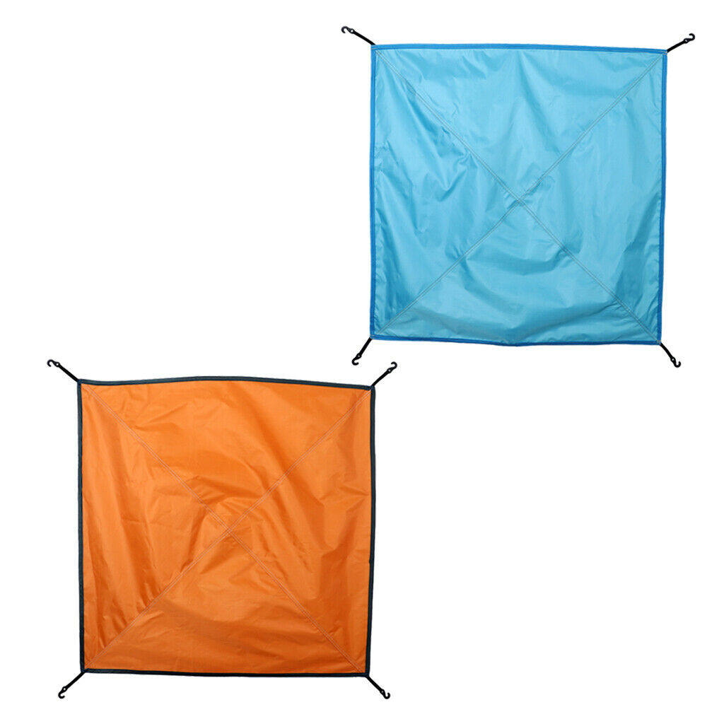 2pcs Portable Foldable Waterproof Tent Canvas Rain Cover for Camping - 81 X 81cm