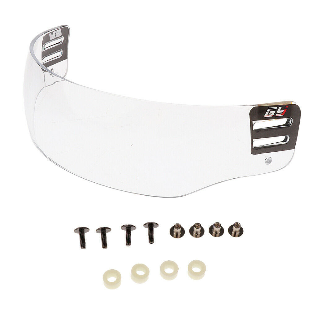 PC Polycarbonate Anti-Scratch Roller Hockey Visor Face Shield Spectacles