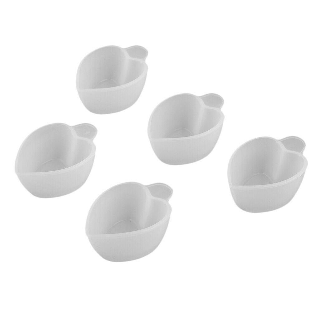 5x Silicone UV Liquid Mixing Bowl Cup DIY Casting Jewelry Making Mould Tools