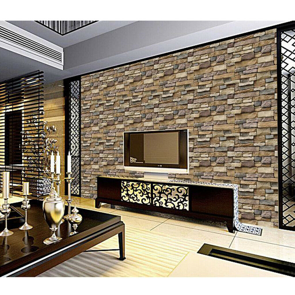 Stone Brick Effect Wall Paper Wall Mural Wall Panels for Wall Living Room