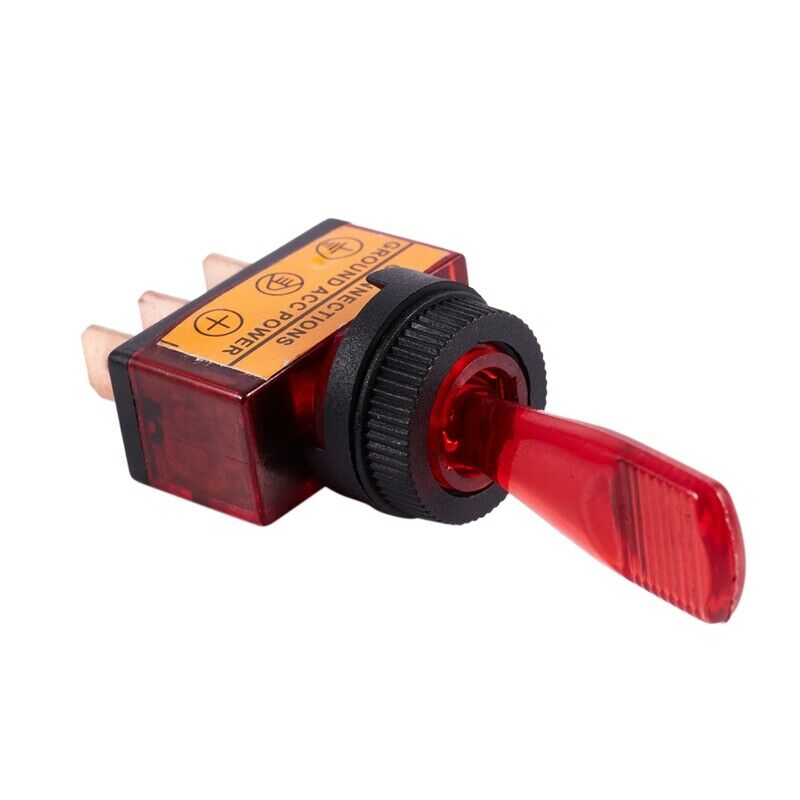 4PC 12V DC 20A LIGHT ILLUMINATED TOGGLE SWITCH CONTROL CAR BOAT DASH SPST ON/OE8