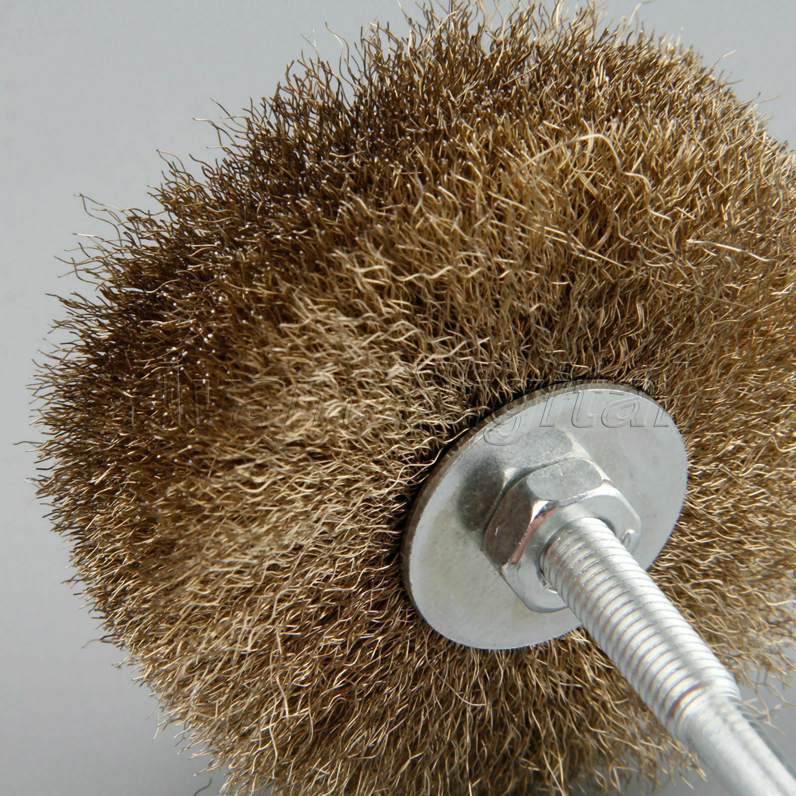 Polishing Wheel Brushes Abrasive Steel Wire Brush Grinder Rotary Tool 6mm Shank