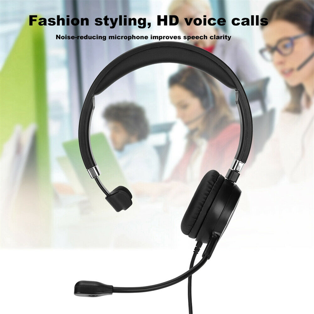 Call Center Headset-mounted Service Headset Desktop USB Drive-by-wire Headset