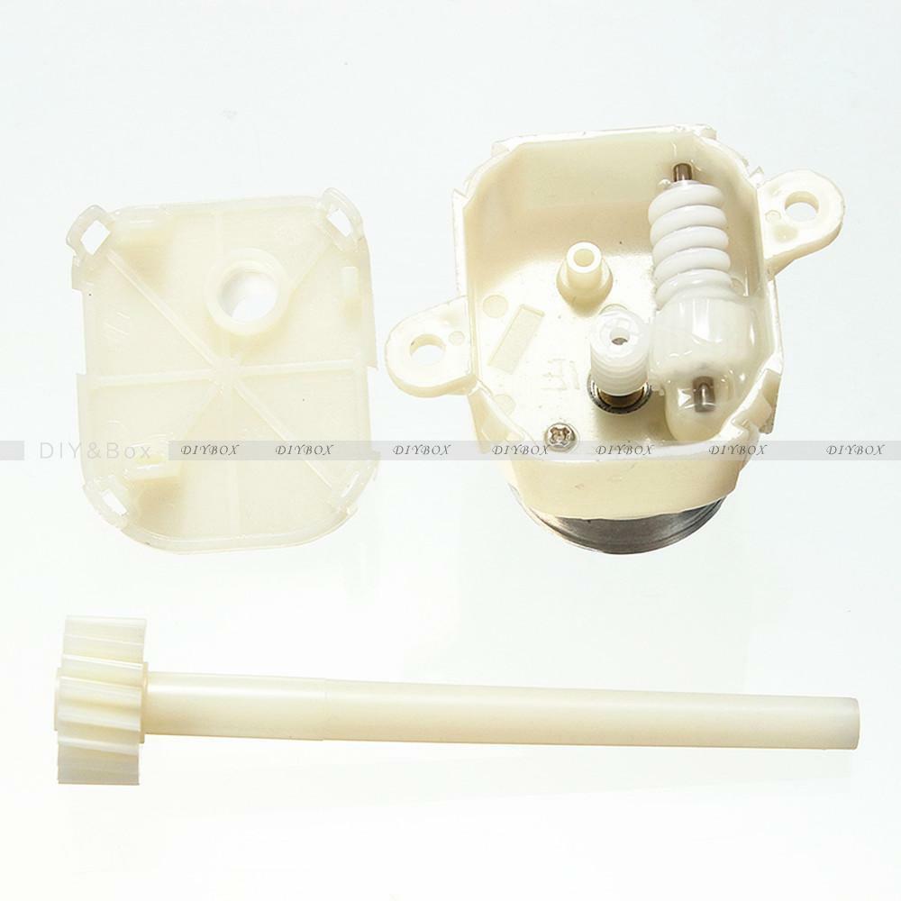 DC 6V 12V 8-16RPM Long Shaft Turbine Worm Gear Motor Slow Reduction Gear Box