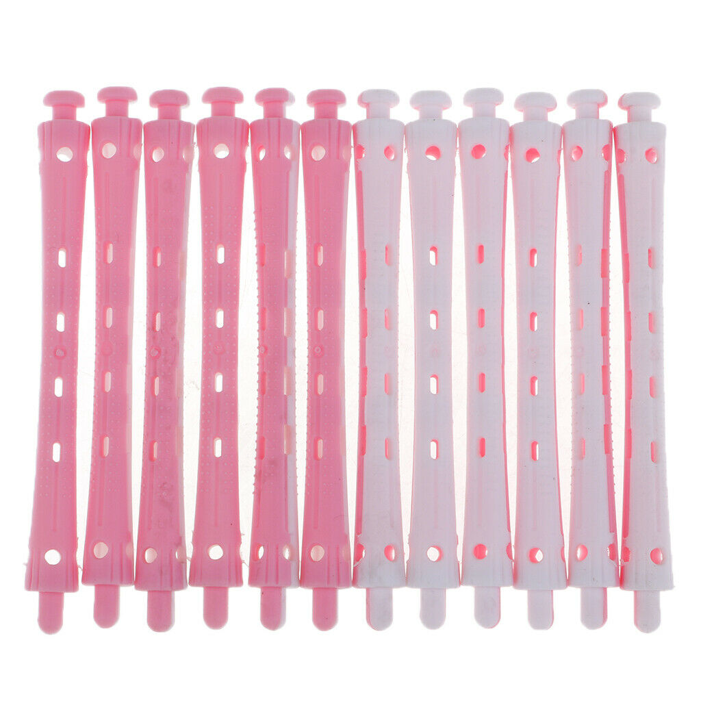 24 x Hair Perm Rods Hair Curler Set DIY Hair Styling Hairdresser Accessories