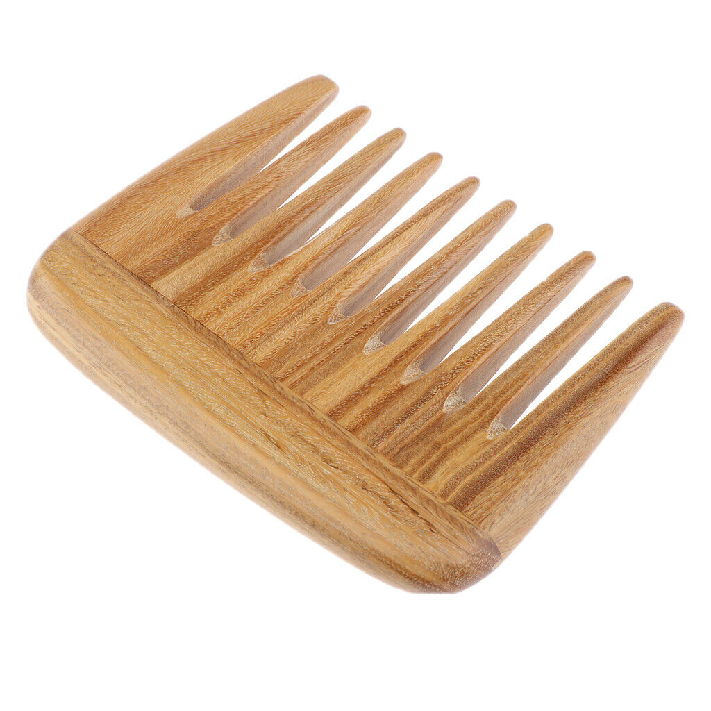 2Pcs 4" Retro Pocket Brush Anti-static Natural Massage Wide Teeth Hair Comb