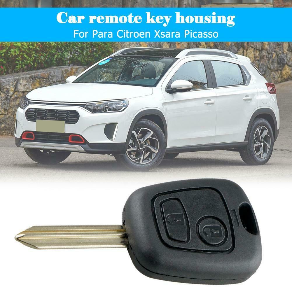 2 Buttons Remote Car Key Fob Case Blank Key Shell for Citroen Saxo Berlingo C#P5