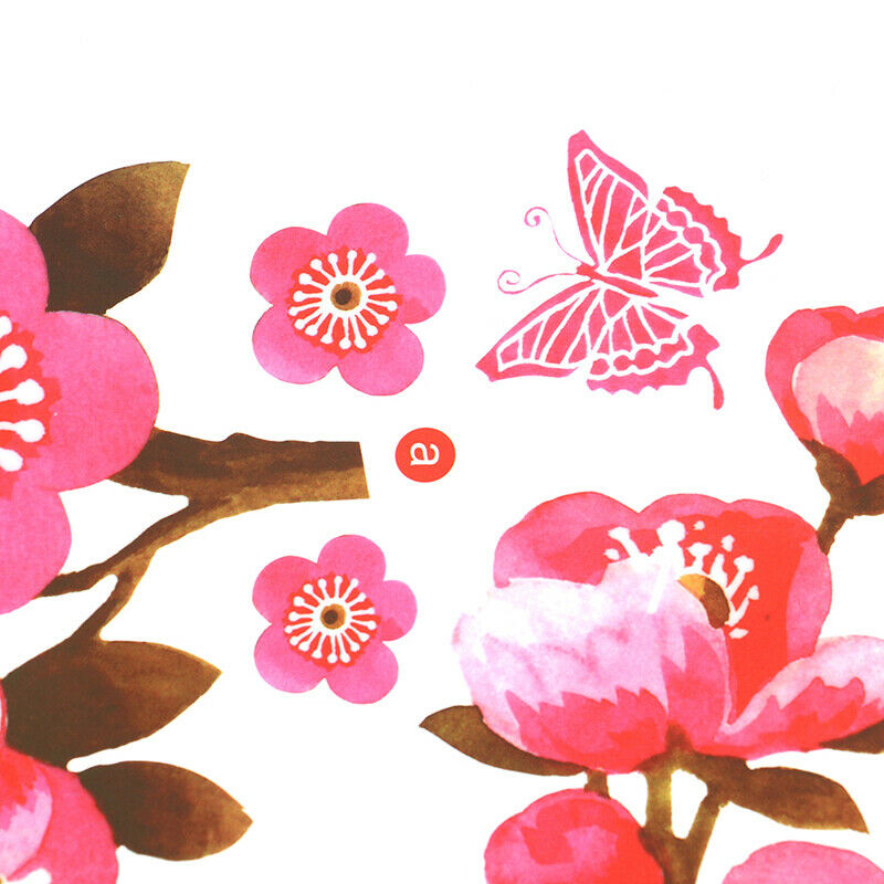 Sakura Flowers Wall Stickers Living Bedroom Decorations DIY Home Dec abJ NLJ SJ