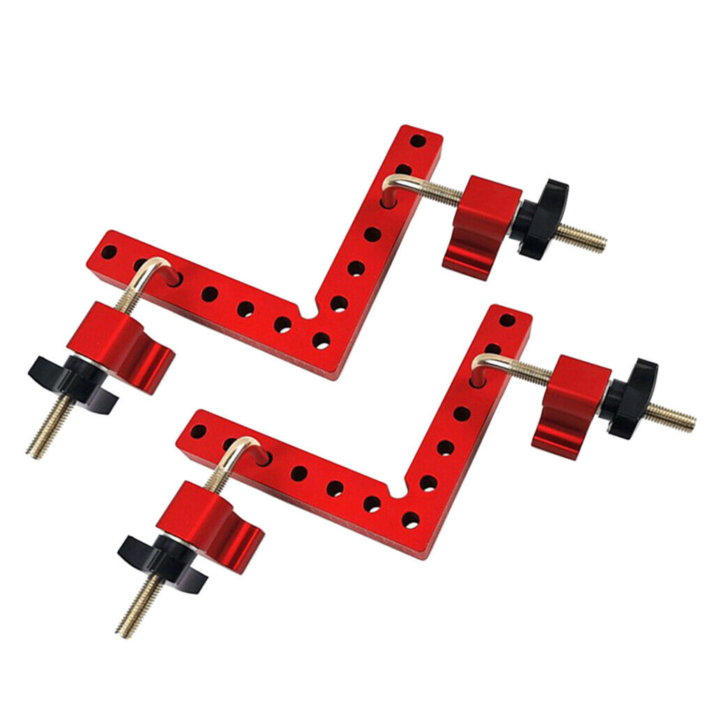 2 Set Aluminium Alloy 90 Degree Positioning Squares Right Angle Clamp 140mm