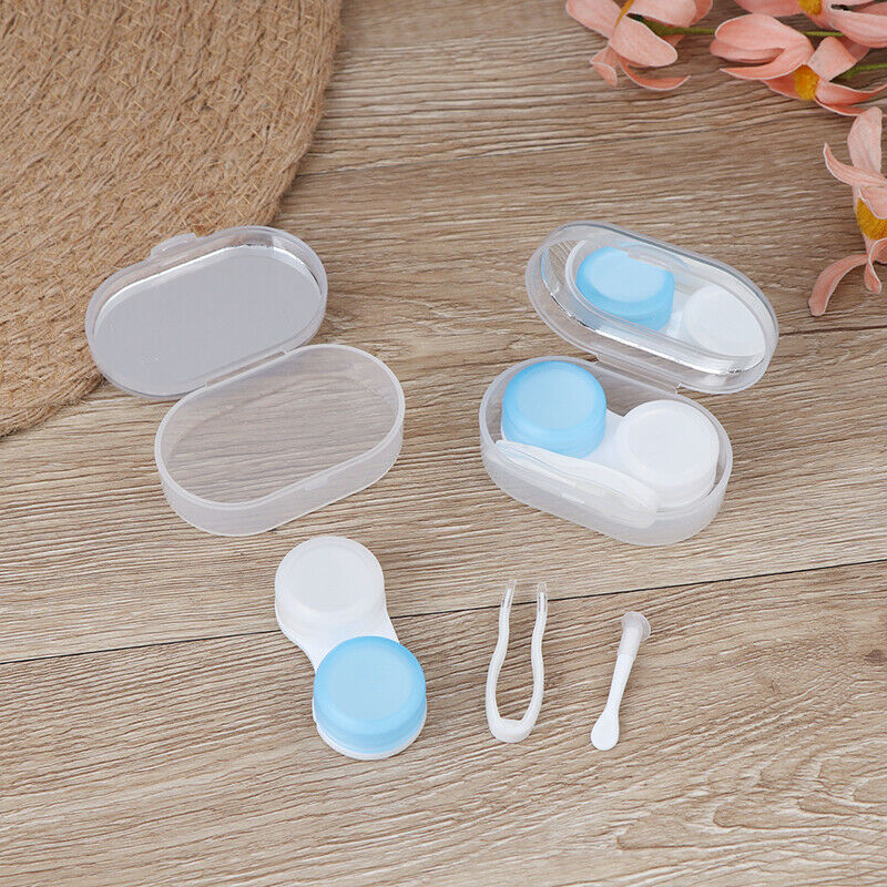 Contact Lens Storage Box Remover Inserter Tweezer Storage Cleaner Eyes Ca.l8