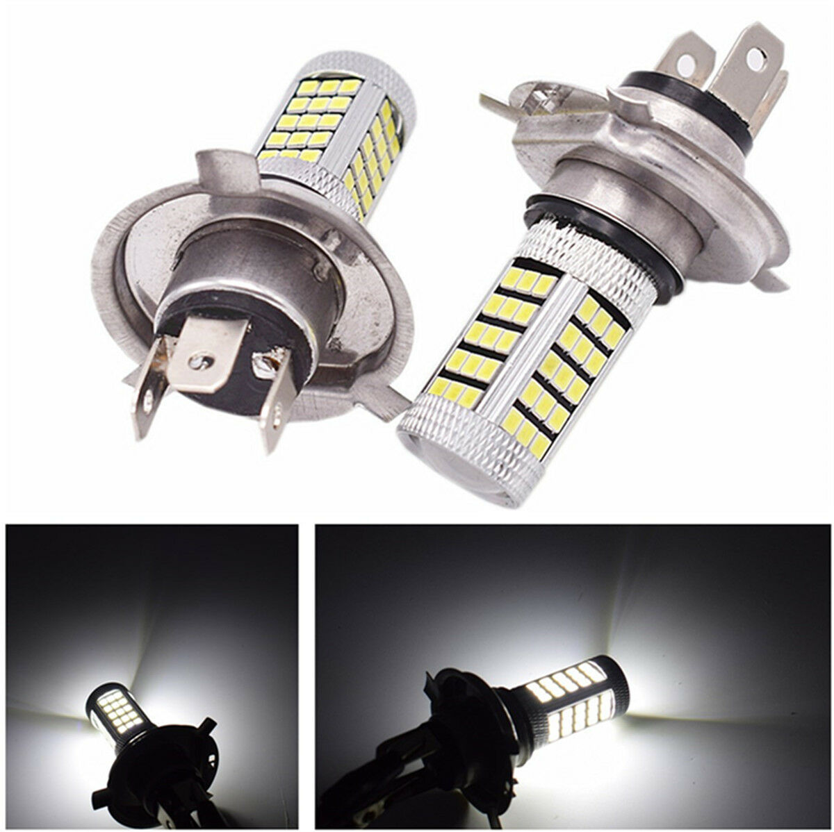 4-side White H4 9003 HB2 LED Hi/Lo Beam Headlight DRL Fog Lamp for Cars Truck