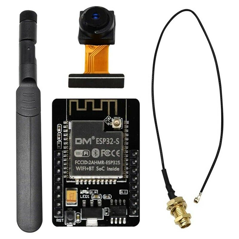 ESP32-CAM WiFi Bluetooth Development Board with OV2640 Camera Module and 8DBi O3