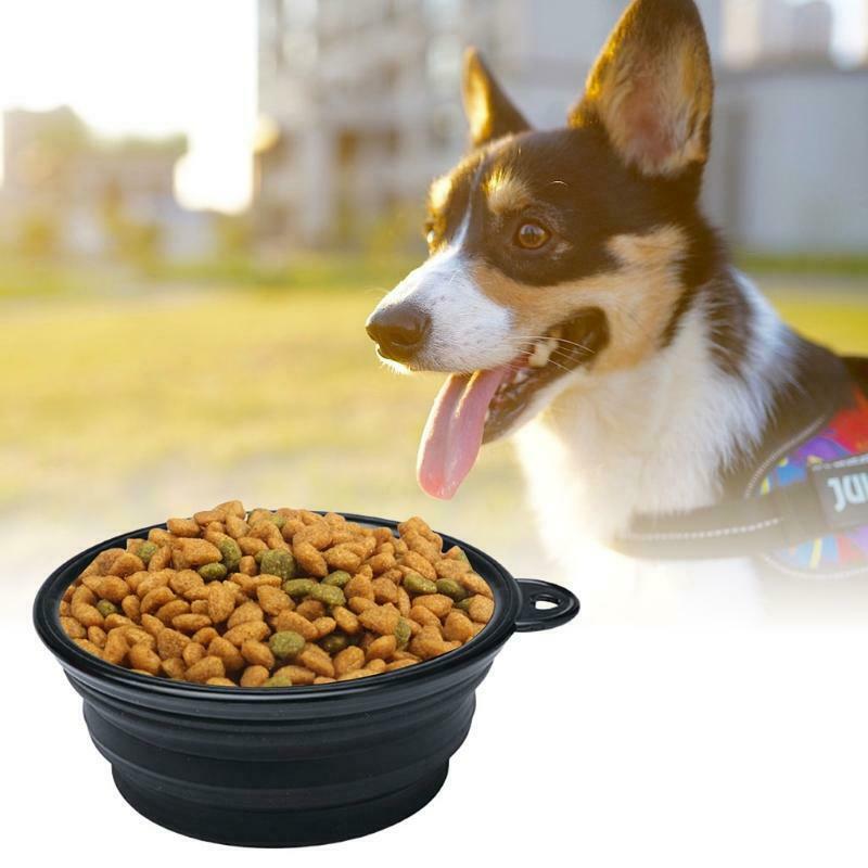 Collapsible Dog Bowls Food Grade Silicone High Quality Leak-Proof Expandable