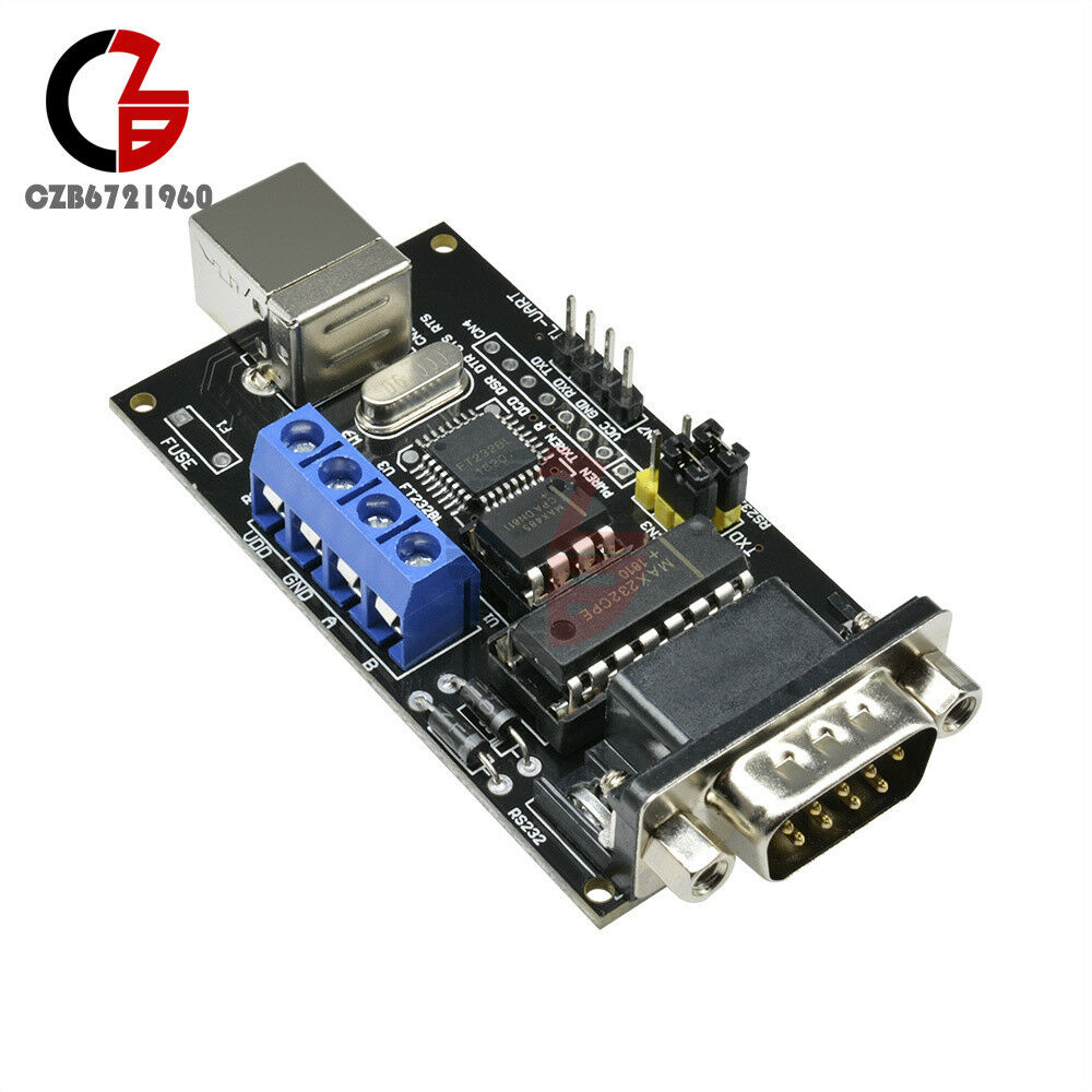 USB to Serial RS232/UART TTL/RS485 DB9 Converter Adapter Module FTDI FT232BM/BL