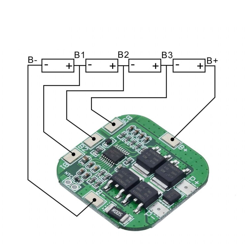 4S 20A Pcb Board 16.8V Balanced Lithium Lithium Polymer Battery Bms Protection