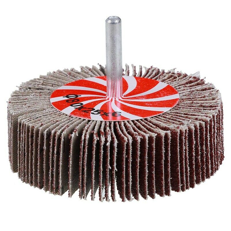 40 Pcs 1/4Inch Abrasive Flap Wheel Sander Set 80 Grit Aluminum Oxide Flap WhT7O2