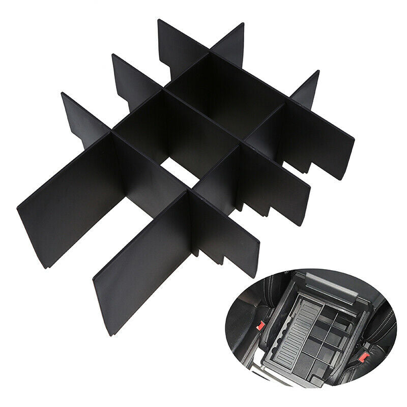Armrest Storage Box Divider Partition Plate Organizer For Ford Raptor F150 15-19