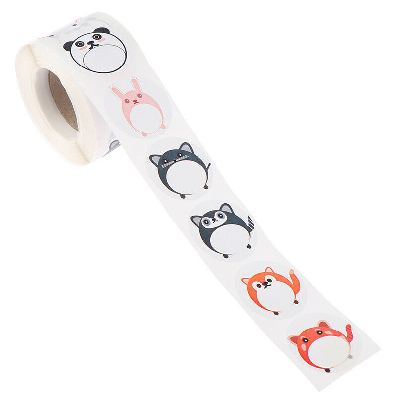 500pcs/roll animal Stickers for seal labels gift panda Packaging Sticke.l8