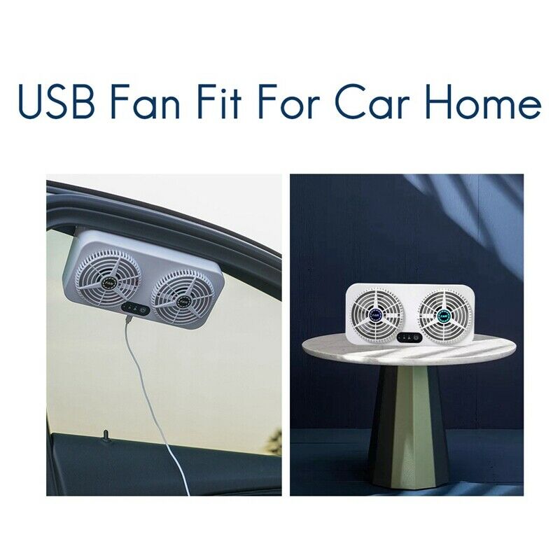 USB Car Cooling Tool Car Exhaust Fan Vehicle Air Circulation Smoke Exhaust FK5E9