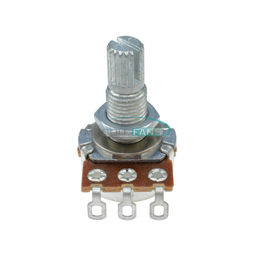 2PCS B500K Guitar Potentiometer OHM Split Shaft Pots Audio Switch Control MF