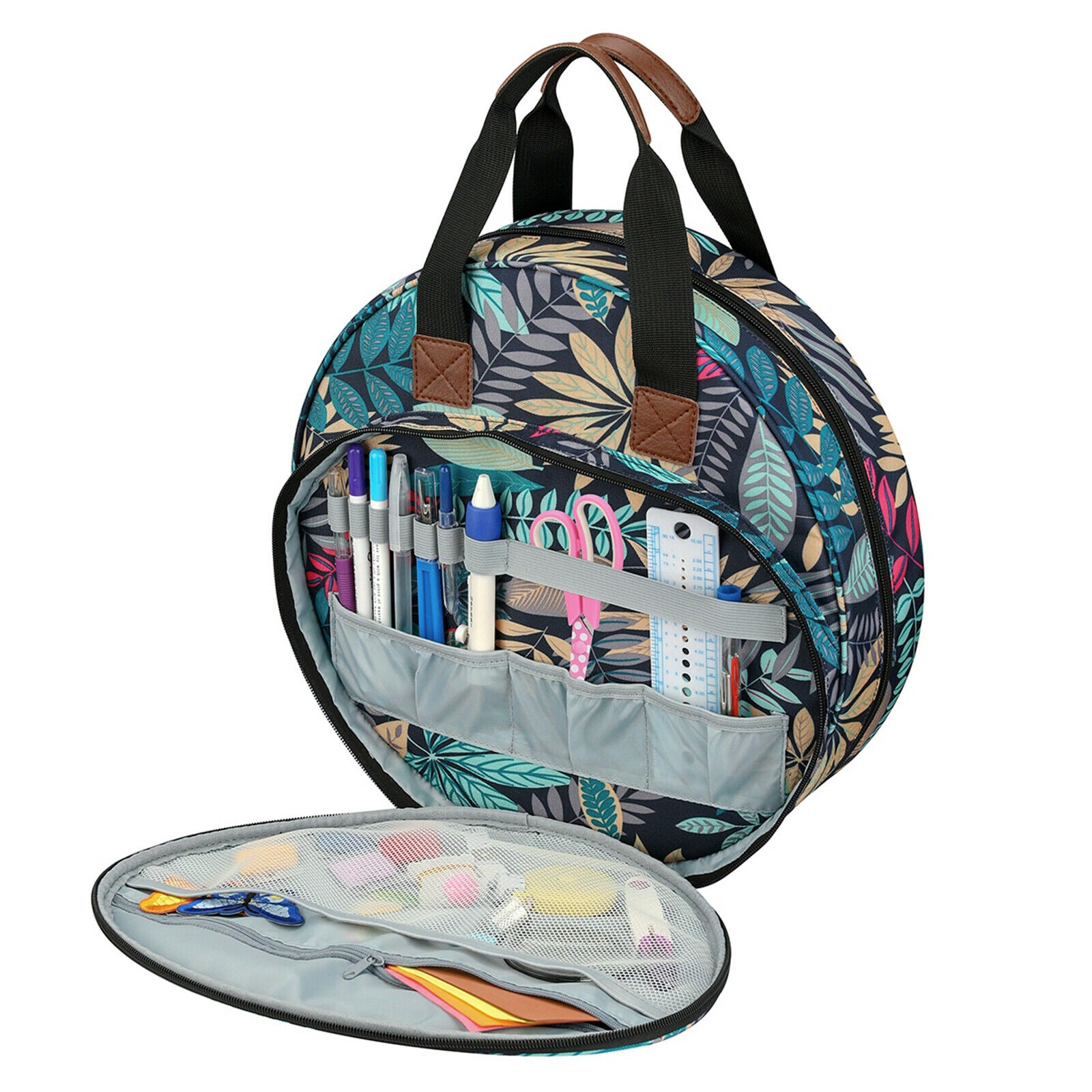 Embroidery Project Storage Bag DIY Cross Stitch Embroidery Hoop Organizer