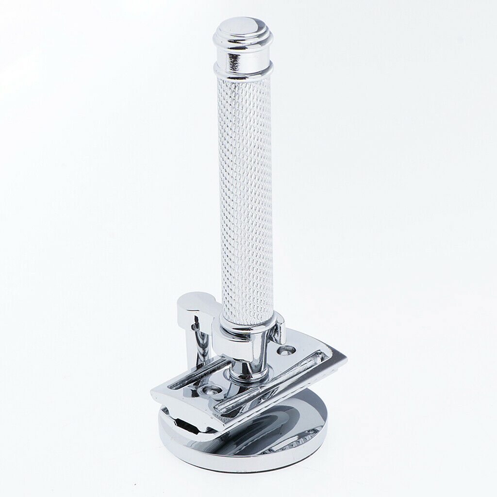 Stably Stainless Steel Mens Shaving Safety Razor Stand Holder Base Durable