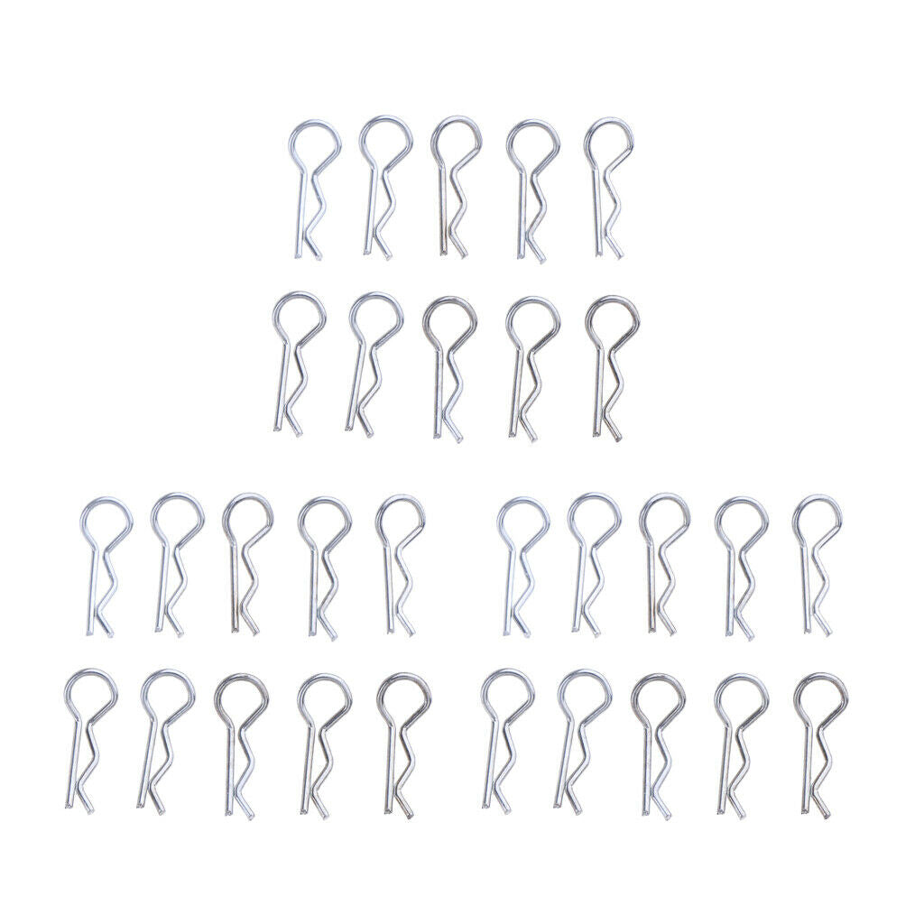 Set of 30 1/28 Metal R-shape Pins for WLtoys K969 K979 K999 Replacements