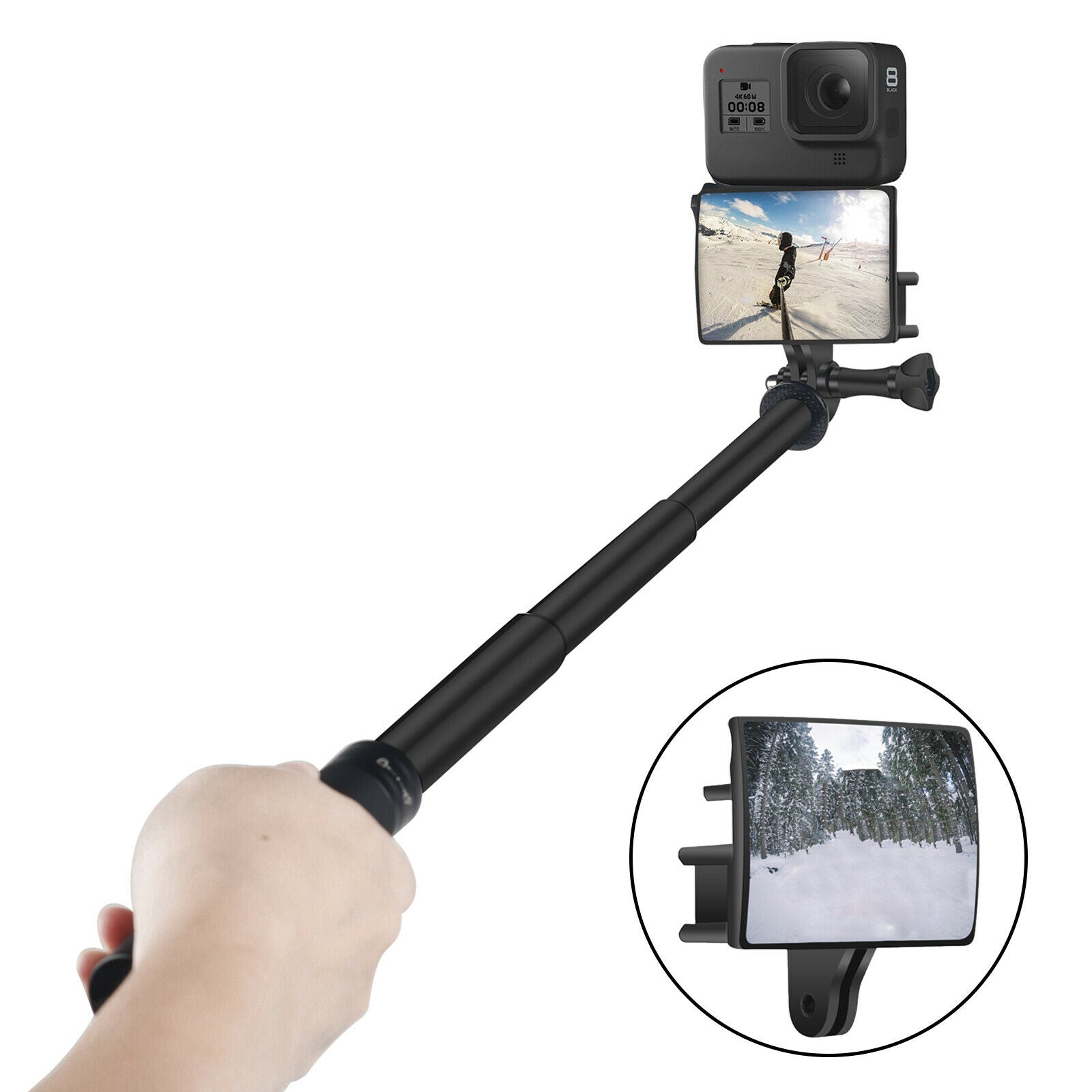 Vlog Selfie Flip Mirror Set for Gopro 9/8/7/6/5 Accessory Universal Compact