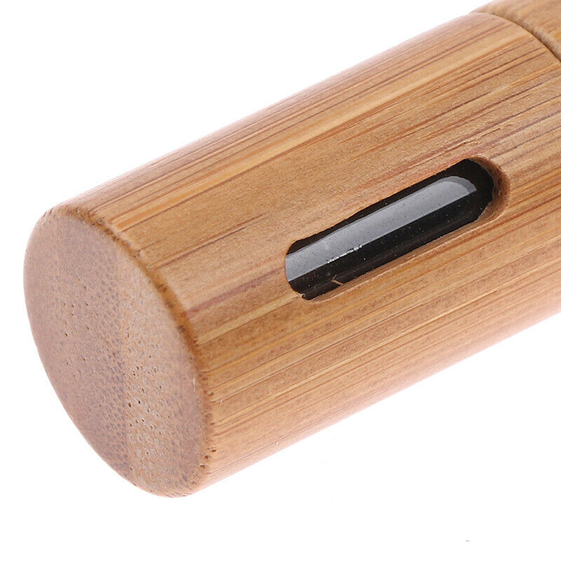 Bamboo Wood Bottle Perfume Empty Oil Bottle Stainless Roll On Ball Aromat.l8