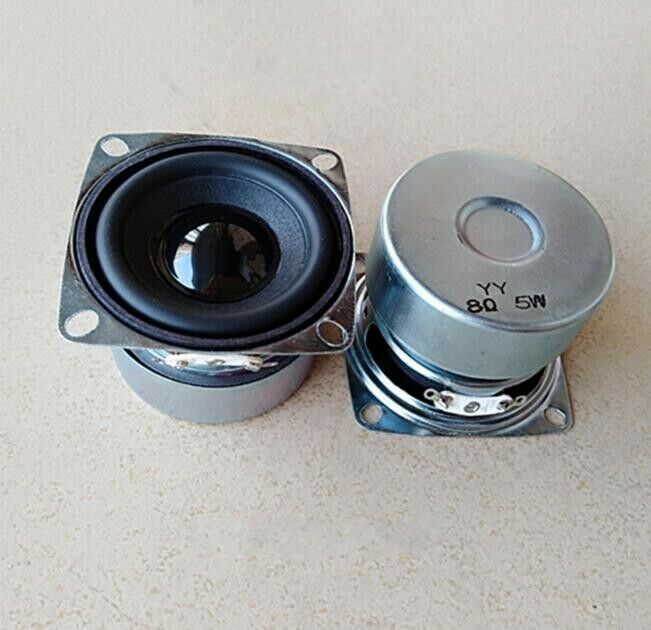 2pcs 2"inch 52MM HiFi Speaker Loudspeaker Foam edge Audio Parts 8 ohms 5 watts