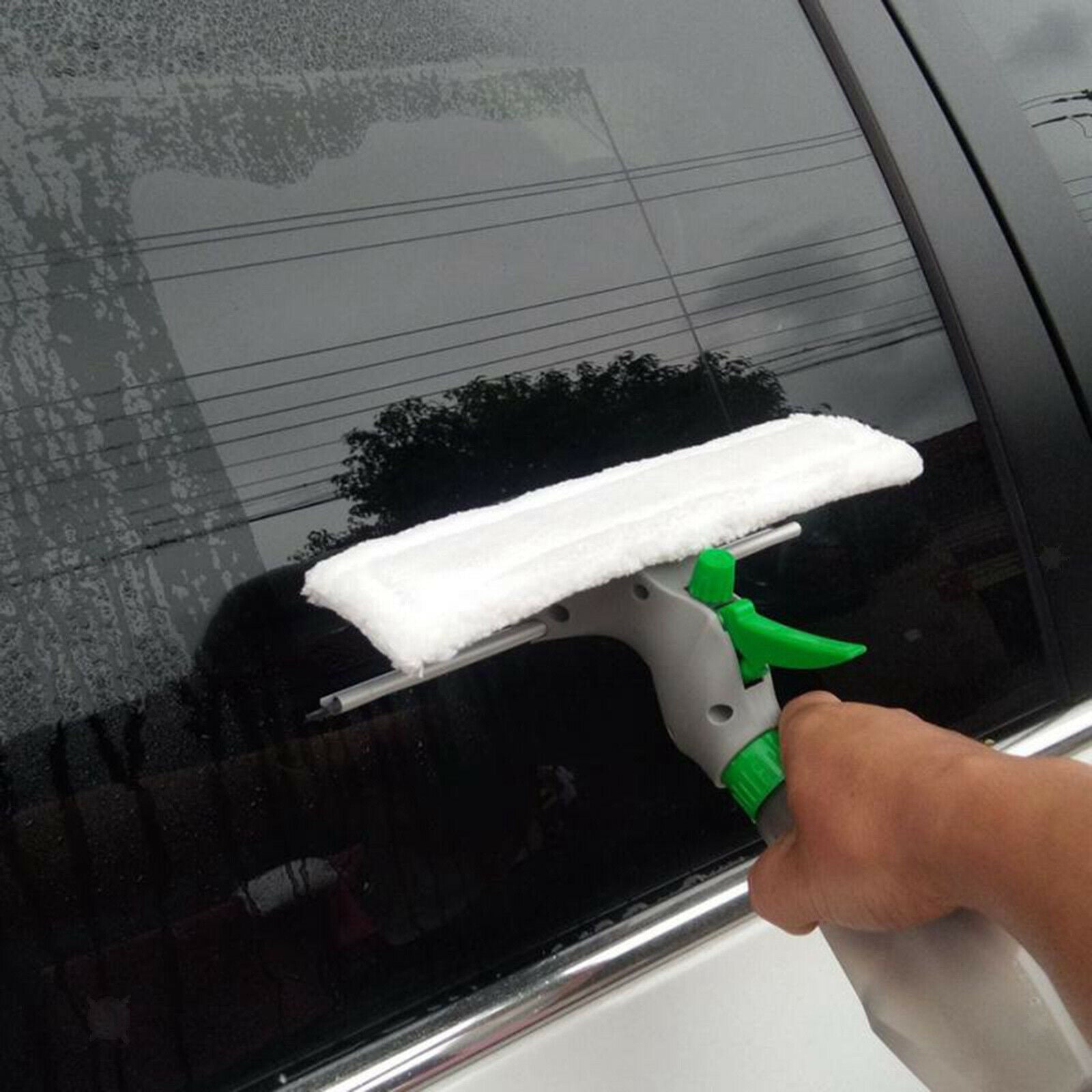 3-in-1 Window Cleaner Tool Kit Spray Bottle Rubber Squeegee Glass Cleaning