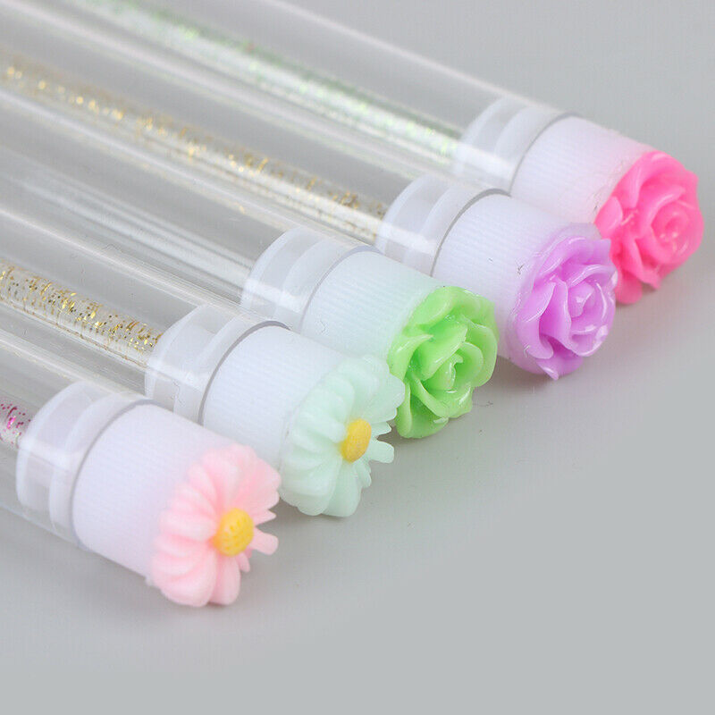 5Pcs Eyebrow Brush Tube Eyelash Replaceable Dust Proof Brush Flower At Bo.l8