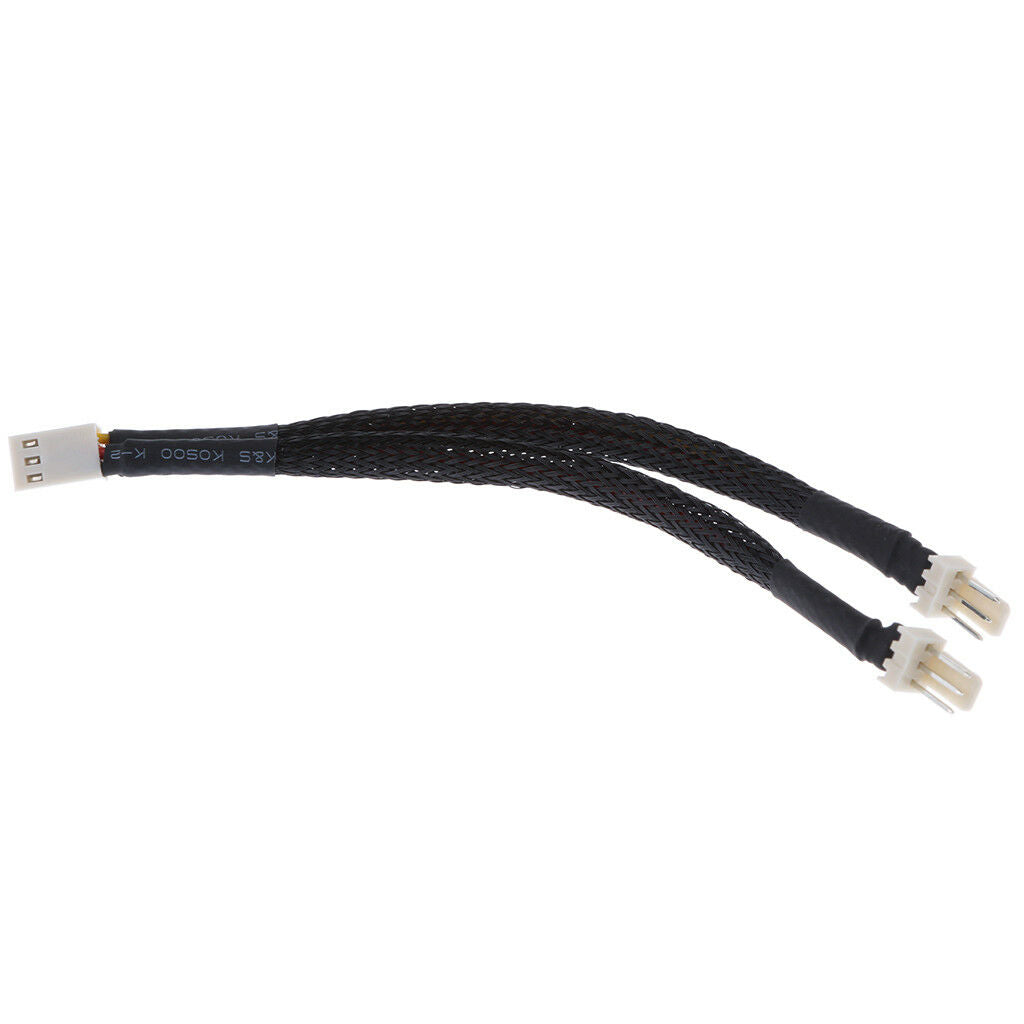 Computer PC 3Pin Fan Power Y Splitter Cable Lead Wire Connector Adapter