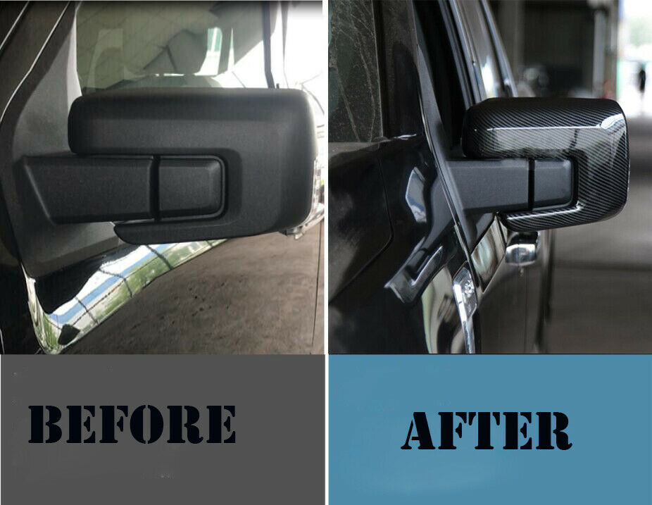 For Ford F150 F-150 2021-2022 ABS Chrome Car Rear View Side Mirror Cover Trim SU