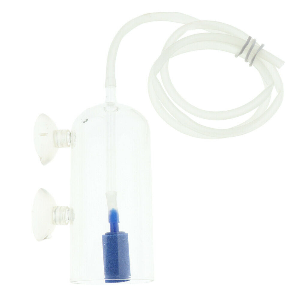 Co2 Diffuser Glass CO2 Plant Atomizer Diffuser with Bubble Counter for Aquarium