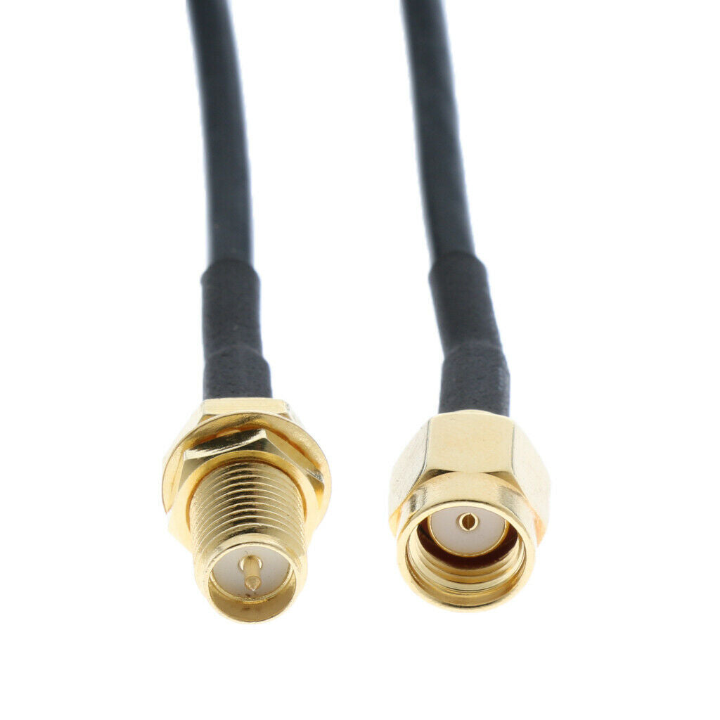 2pcs RP-SMA Male to Female Wifi Antenna Connector Extension Cable#3
