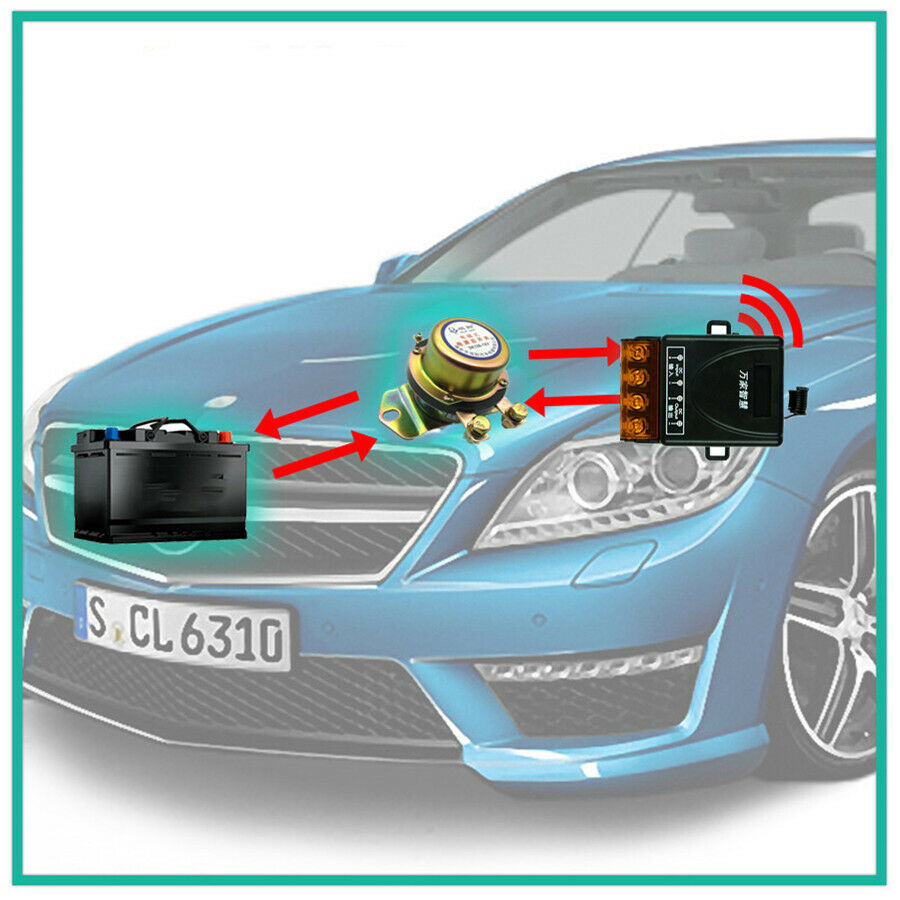 12V Electromagnetic Wireless Remote Control Battery Switch Master Kill System