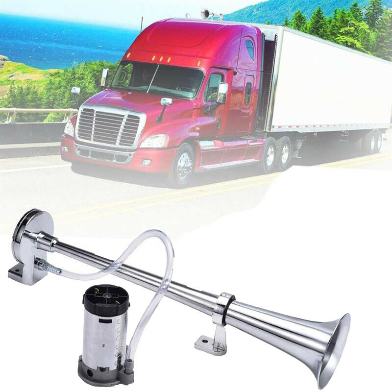 12V 17 Inch Car Air Horn 150DB Super Loud Horn Truck Train Horn Kit for Car R2S6