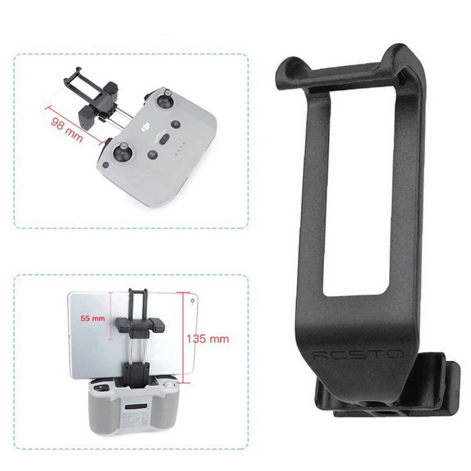 1*Durable Tablet Holder Flat Bracket For DJI Mavic Air 2 Drone Remote Controller