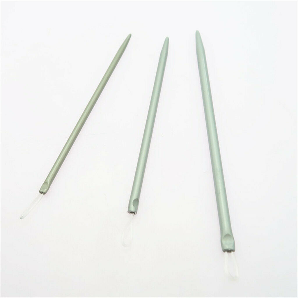 3pcs Aluminium Alloy Wool Needles +2pcs Large-eye Bent Tip Tapestry Needles