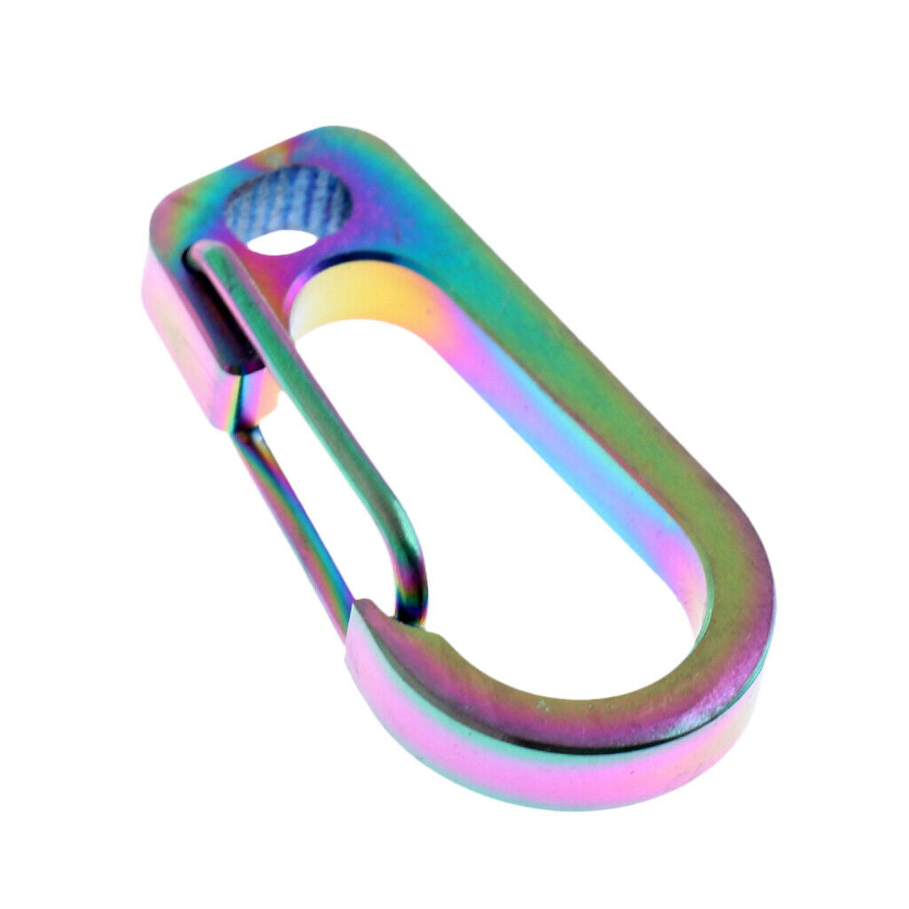 Titanium Alloy Carabiner Clip Full Hook Loop Hook
