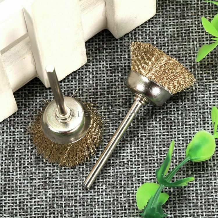 20pcs 25mm Brass Wire Wheel Brushes Bowl Polishing Rotary Tool Power Accessories