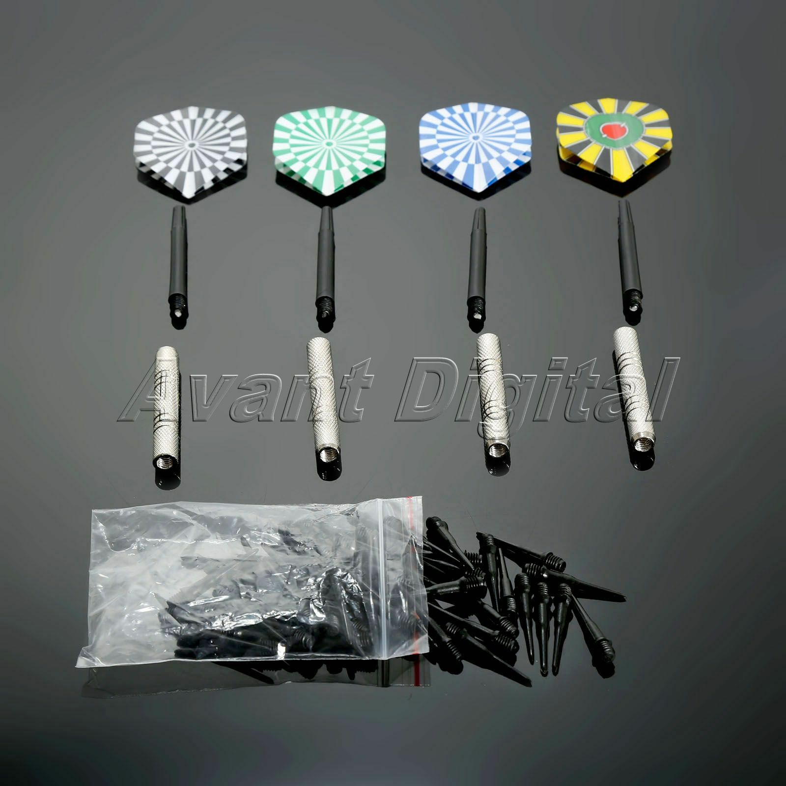Cool Darts 12Pc With 50Pcs Extra Soft Tips Comfortable Brass Barrel Indoor Sport