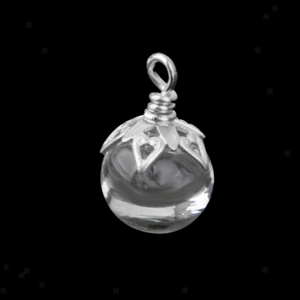 10 Pieces/ Lot Clear Empty Wishing Bottles Vial Necklace Pendants DIY Charms