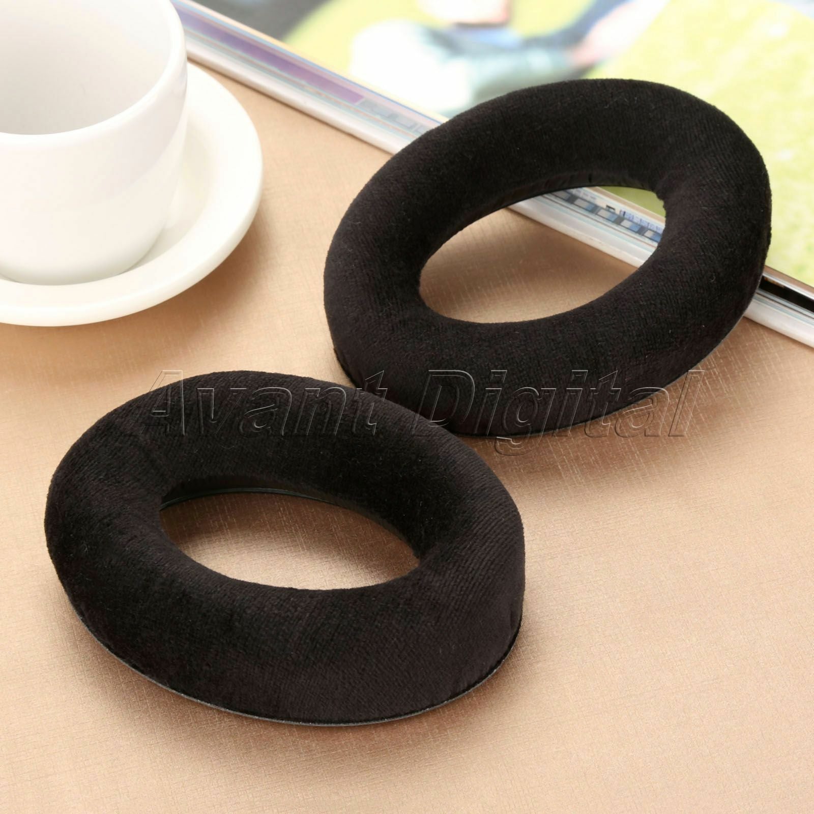 High Elasticity Soft Foam And Velour Earpads Replacement Pads Cushion 1 Pair