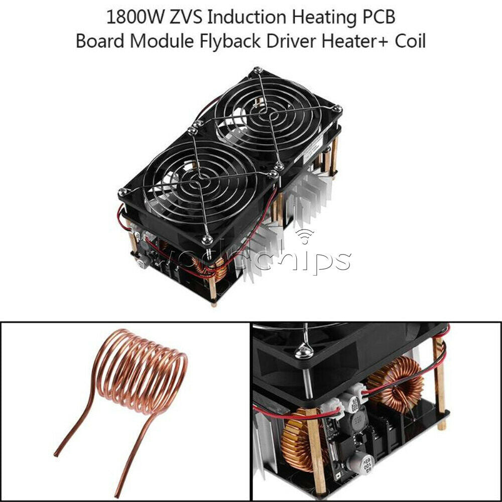 50A 1800W ZVS Induction Heating Board Flyback Module Driver Heater Tesla Coil