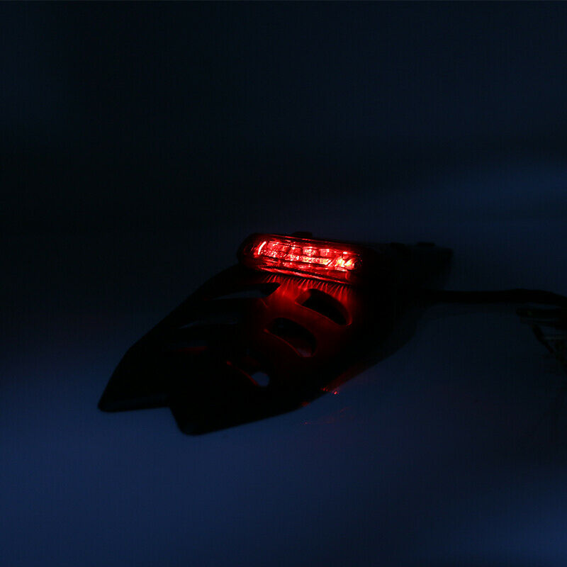 Off-road Dirt Bike Universal Motorcycle Red Rear Fender Brake Tail Light Lamp