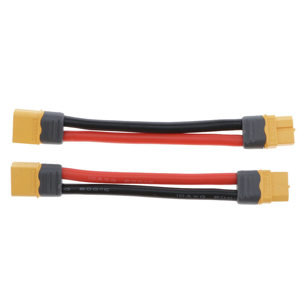 2x RC ESC XT60 Plug Male Female Connector Adapter Extension Cable Wire 10AWG